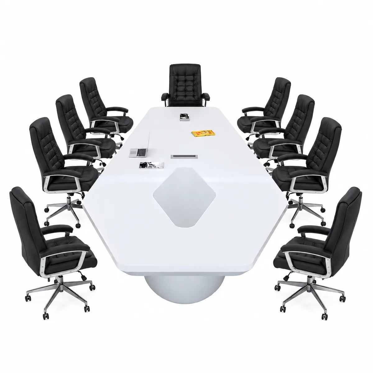 Vertix · Conference Room Table, Tapered Hexagon