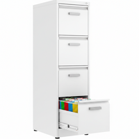 Metal Filing Cabinet Built for Secure Storage, 4 Drawer Vertical Design, Letter Legal A4 Compatible, Locking